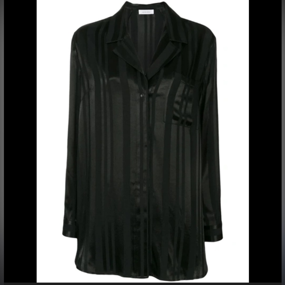 Anine Bing Ash Oversized Striped Shirt - Picture 1 of 9
